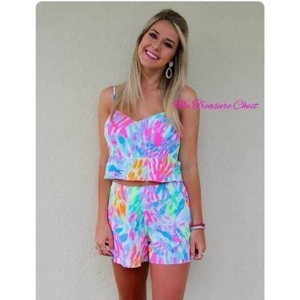 Lilly Pulitzer Linnea Peplum Top size 00 new